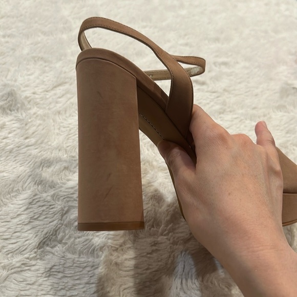 Vince Camuto Blush Tan Platform Sandals - Picture 8 of 16